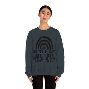 Little Ray of Pitch Black Sweatshirt Funny Millennial Sweater Retro Emo Crewneck for Concert Y2K Clothes Indie Clothing Comfort Colors Gift bild 6