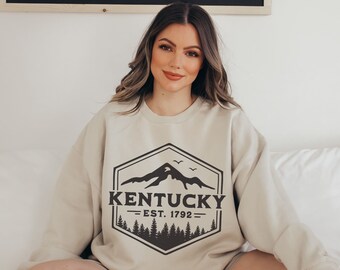 Kentucky Sweatshirt Mammoth Cave National Park Womens Crewneck Oversized Sweater Trendy Clothes Aesthetic Clothing Preppy Apparel Gift