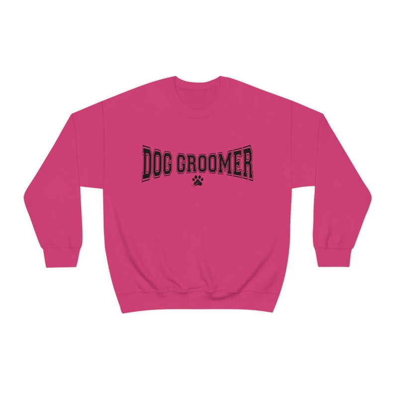 Preppy Dog Groomer Sweatshirt Pet Grooming Oversized Sweater Veterinary Groomer Womens Crewneck Dog Lover Gift for Dog Groomer Trendy image 7