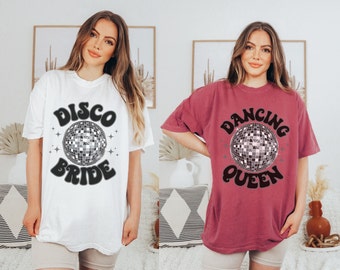 Disco Bride Shirt Last Disco Bachelorette Party Shirts Groovy Bachelorette Oversized Tshirts 70s Disco Bachelorette Tees Comfort Colors