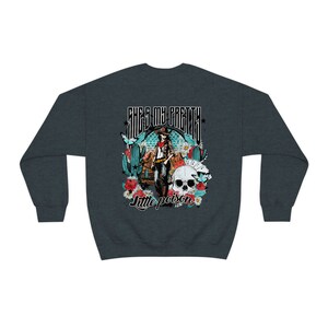 Pretty Little Poison Sweatshirt Country Music Womens Crewneck Country Concert Oversized Sweater Western Clothes Nashville Trip Cowgirl image 7
