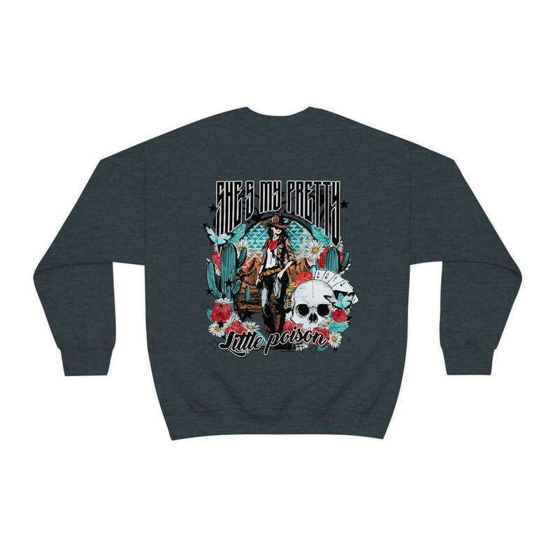 Pretty Little Poison Sweatshirt Country Music Womens Crewneck Country Concert Oversized Sweater Western Clothes Nashville Trip Cowgirl image 7