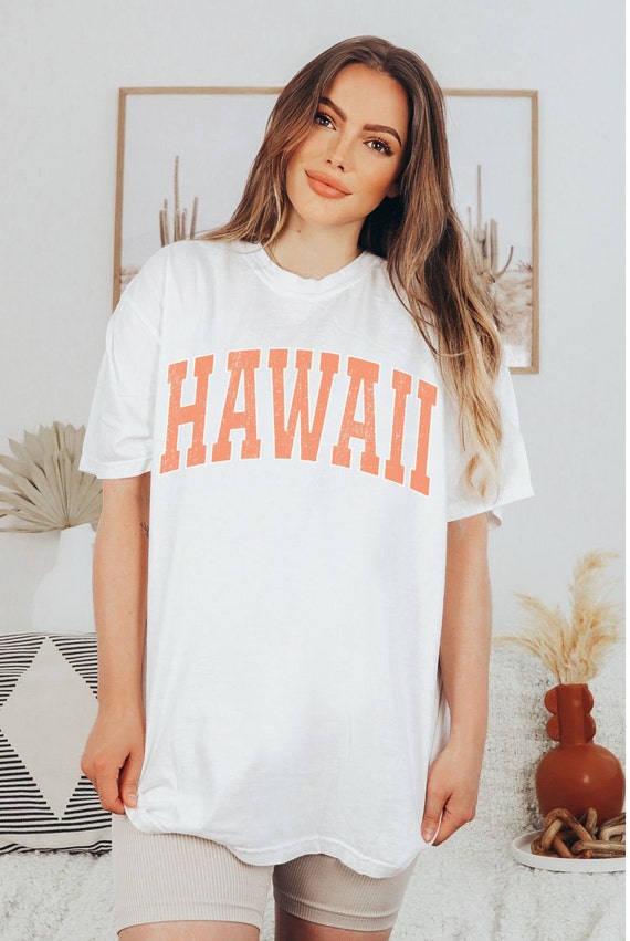Preppy Hawaii Sweatshirt Oversized Trendy Crewneck Preppy Clothes