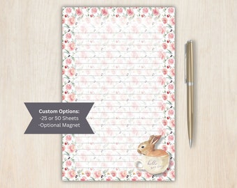 5.5"x8.5" Notepad - Spring Bunny