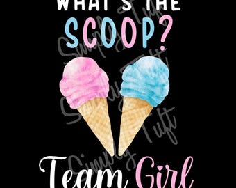 Co nowego? | Projekt Team Girl | Pobieranie cyfrowe | Pobieranie natychmiastowe | Projekt na baby shower | Projekt na ujawnienie płci dziecka