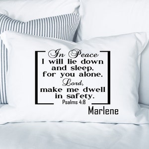Personalized Prayer Pillowcase| Christian Comfort Gift| Custom Prayer Pillowcase| Faith-Inspired Bedroom Decor| Personalized Christian Gift