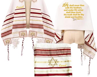 Personalized Prayer Shawl: Christian-Messianic Tallit with Custom Name