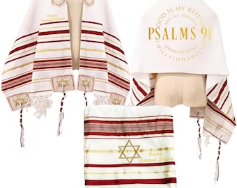 Personalized Prayer Shawl: Christian-Messianic Tallit with Custom Name