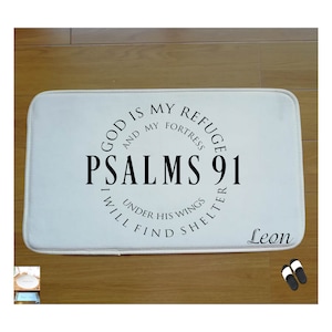 Personalized Christian Prayer Mat: Plush Velvet Religious Gift