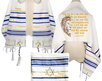 Chal de oración personalizado, talit mesiánico cristiano, regalo de consuelo inspirado en la fe para hombres y mujeres