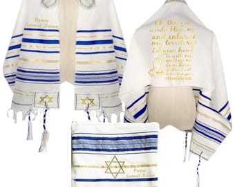 Personalized Prayer Shawl: Christian-Messianic Tallit with Custom Name