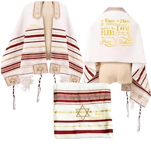 Customized Prayer Shawl with Name & Scripture| Christian-Messianic Tallit| Personalized Christian Prayer Wrap| Christian Comfort Gift