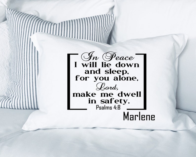 Bedtime Pillowcases Personalized Pillowcases Prayer Pillows Bedroom