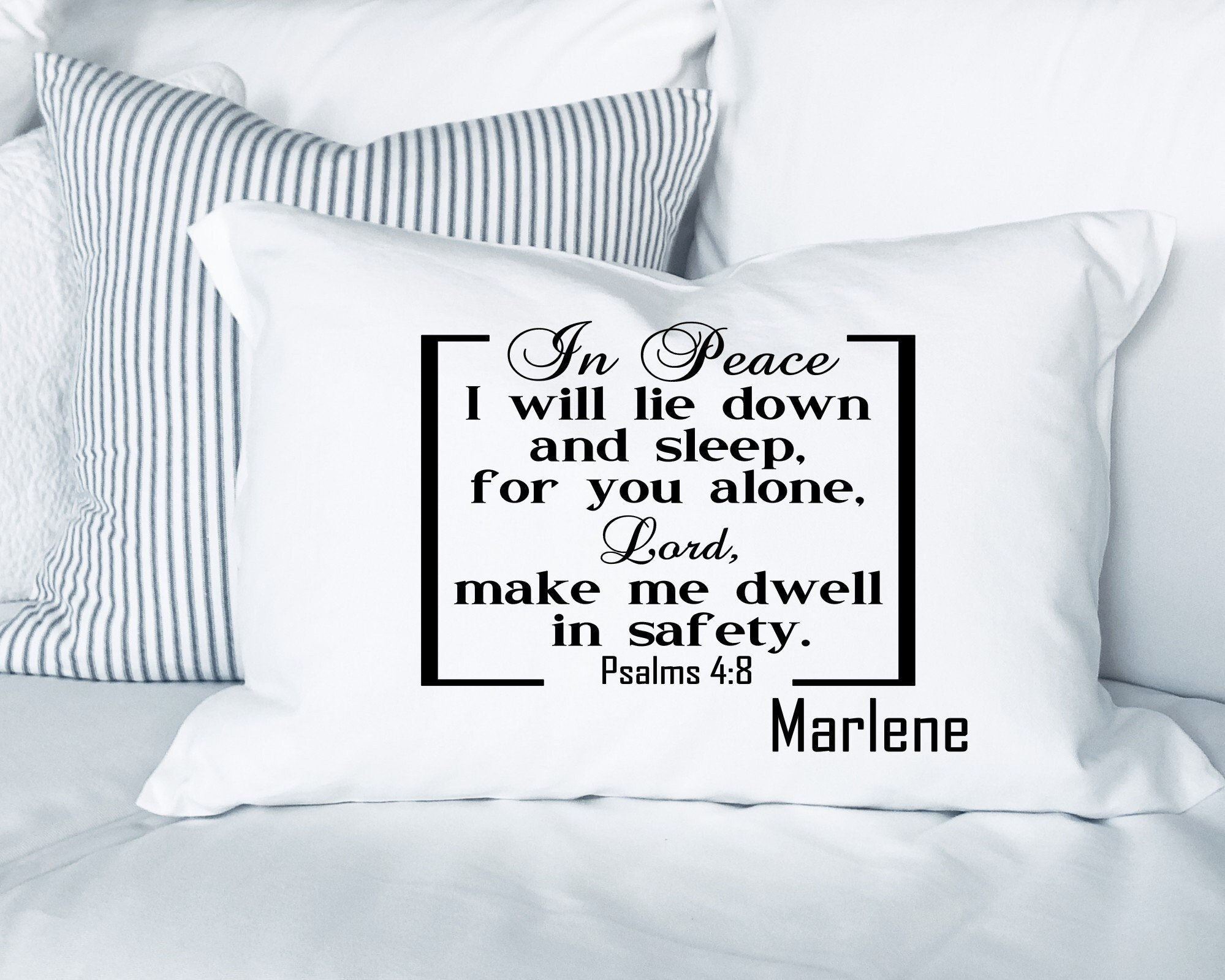 Bedtime Pillowcases Personalized Pillowcases Prayer Pillows Bedroom