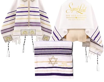 Personalized Prayer Shawl: Christian-Messianic Tallit with Custom Name