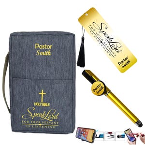 Bible Cover with Bookmark and Stylus Pen, Custom Religious Gift, Bible cover, Custom Bible Cover, Bible Case, Monogrammed bible cover