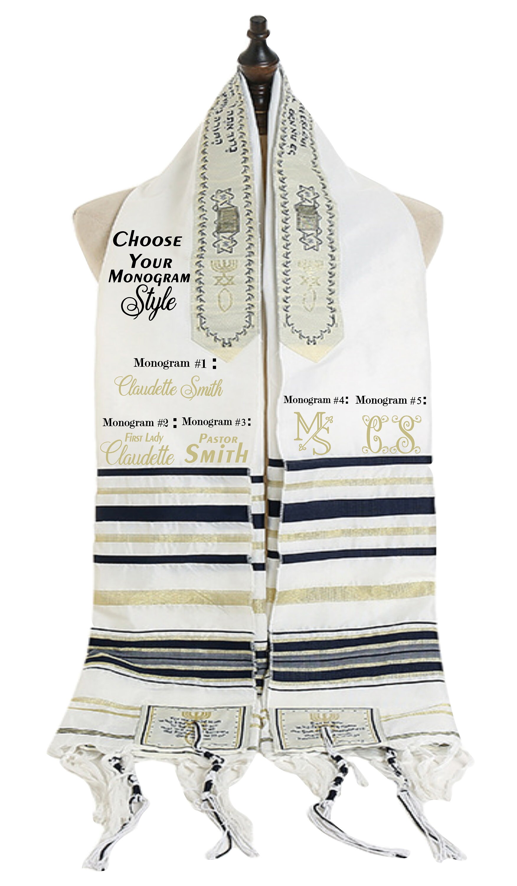 Messianic Christian Prayer Shawl PERSONALIZED With Your Name