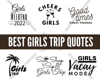 Girl travel Quotes SVG Bundle Cut File for Cricut, Silhouette, Clipart, Layered Files, Wall Art, Shirt bundle