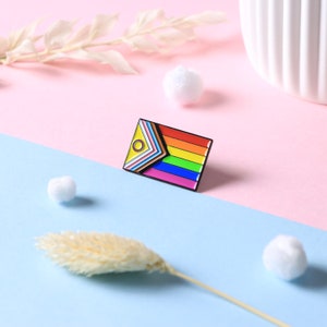 Pride Progress (intersex) Badge Pin | Premium | stainless steel | enamel
