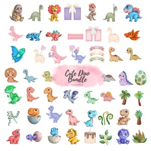 Bundle Watercolor Dinosaur Clipart, jurassic park, Nursery Clipart, PNG, Dinosaur birthday party Decor, Dinosaur stickers, Dinosaur baby