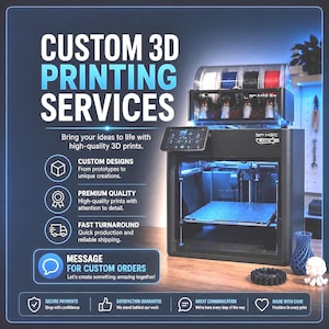 Custom 3D Printing Service | Free Price Quotes | STL File Printing | FDM Prototype & Cosplay Prints
