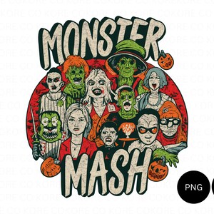 Halloween png, Horror SVG, Monster mash png, monster design, monster Shirt Design, Instant download