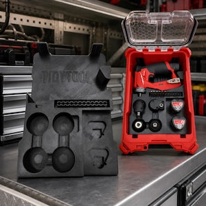 Milwaukee M12 FUEL Installation Drill PACKOUT Drawer Insert, Custom Liner for 2505