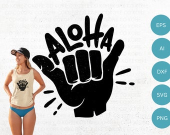 Aloha Svg , Aloha PNG, Hawaii Svg, Ai, Digital Download Decal Stickers
