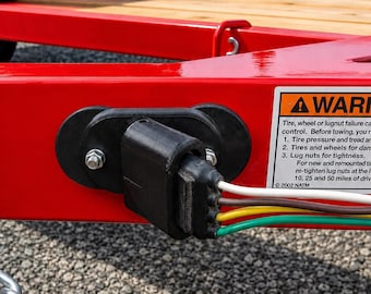 Magnetic 4-Pin & 7-Way Trailer Plug Wiring Harness Holder Adapter | Made in USA