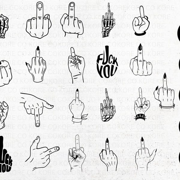 Middle Finger SVG Bundle, Middle Finger Cricut, Middle Finger PNG, Middle Finger SVG Cut File, Middle Finger, Skeleton svg
