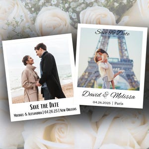 Aimez-vous personnalisé pour photo de mariage à date faites | Cadeaux aimantés personnalisés | Faire-part de mariage| Faire-part magnétique "Retenez cette date" minimaliste