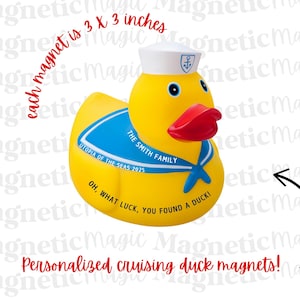 Cruise Duck Magnete: Lustiges Urlaubsandenken (Set)