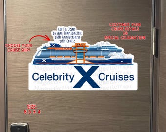 Custom Celebrity Cruise Door Magnet| Personalized Cabin Decor| Fun Cruise Sign| Cruise Essentials