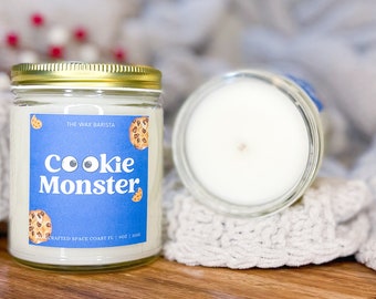 Choco Monster Cookie Candle, Cookie Scented Candles, Inspired Candles, Chocolate Chip Monster Wax Candle