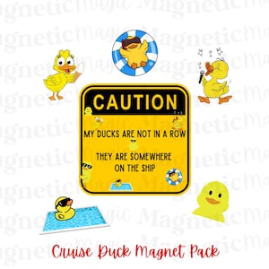 Cruise Duck Door Magnet: Funny Cabin Decorations