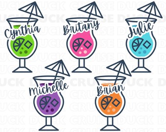Personalized Cruise Drink Magnet: Tropical Cabin Door Decor