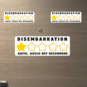 Funny Cruise Disembarkation Magnet: Cruise Door Decoration