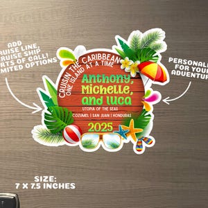 Personalized Cruise Door Magnet: Family Vacation Decor (Digital PDF)