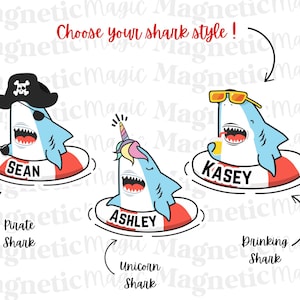 Custom Cruise Magnet| Custom Cruise Door| Custom Door Magnet| Shark Name Magnet| Cute Cruise Magnets