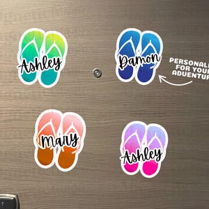 Custom Flip Flop Cruise Magnet| Stateroom Door Decoration| Fun Cruise Cabin Magnet