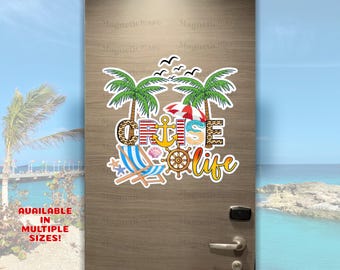 Funny Cruise Life Magnet| RCL Cabin Decor| Cruise Door Sign| Magnetic Cruise Door Gift