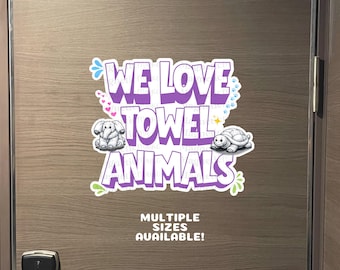Towel Animal Magnets| RCL Cabin Decor| Funny Cruise Door Sign| Magnetic Cruise Door Gift