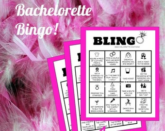 Junggesellinnenabschied Bingo | Party Spiele für Bachelorette | Mädchen Nacht Spiele