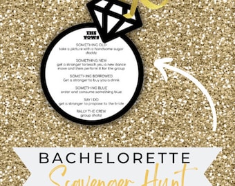 Bachelorette Scavenger Hunt | Bachelorette Party Games | Ladies Night Scavenger Hunt | Hens Party
