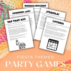 Fiesta Party Games | Fiesta Themed Games | Cinco de Mayo Games | Mexican Themed Party Games