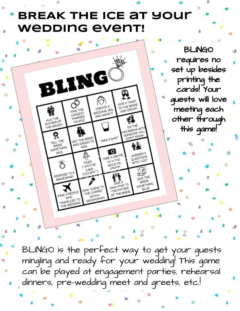 wedding-bingo-game-welcome-party-wedding-game-rehearsal-dinner-games-wedding-games-engagement-party-games-etsy for Free Printable Rehearsal Dinner Games Wedding BINGO Game | Welcome Party Wedding Game | Rehearsal Dinner Games | Wedding Games | Engagement Party Games - Etsy for Free Printable Rehearsal Dinner Games