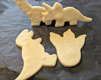 Dinosaur Sugar Cookies: Vegan Dino Party Favors, Gluten-Free Option