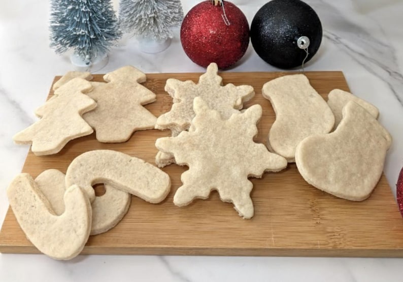 Vegan Holiday Sugar Cookies, Undecorated, Gluten Free Option Available! image 1