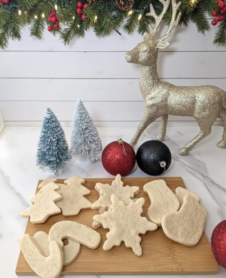 Vegan Holiday Sugar Cookies, Undecorated, Gluten Free Option Available! image 3