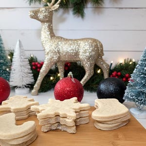 Vegan Holiday Sugar Cookies, Undecorated, Gluten Free Option Available! image 7